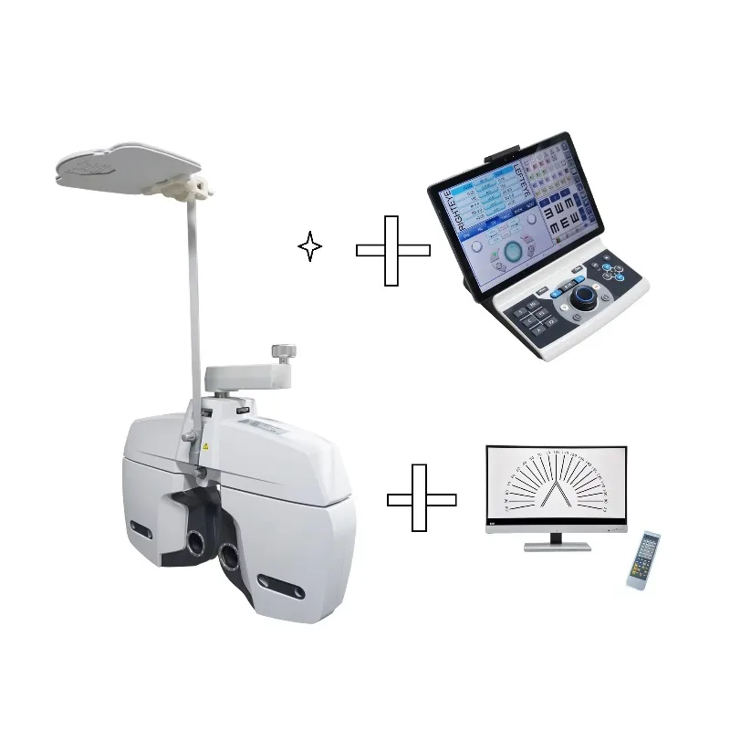 T-op View CV-7800 Auto Phoropter Optics Instruments with Tablet Vision Chart Projector for Optics Shops 1-Year Warranty