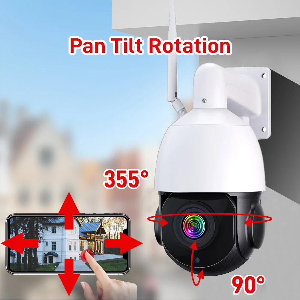 PEGATAH 4K 8MP WiFi Video Surveillance Camera 50X Zoom CCTV Cam AI Human Detect Outdoor Security PTZ IP Cameras image 5