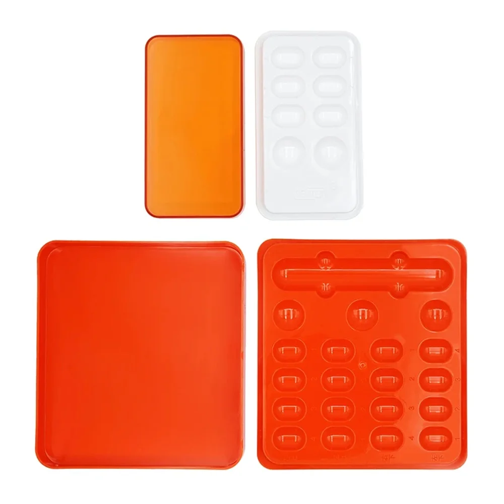 

1PC Dental Teeth Patch Shading Light Storage Case Composite Resin Mixing Tray 8/19 Holes Color Toning Case Dentistry Tools ﻿