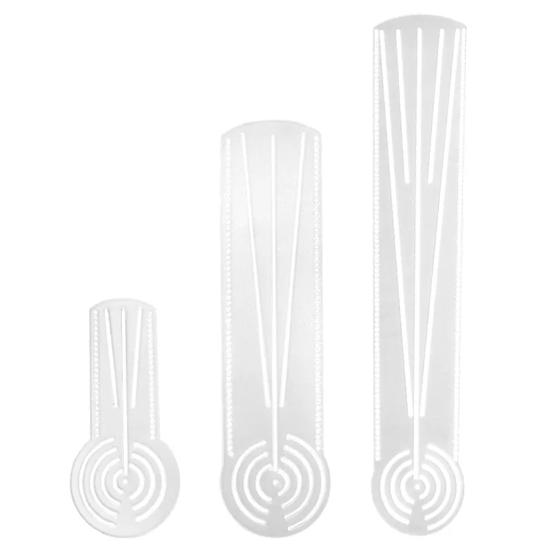 Mandala Stencil Ruler for Drawing - Reusable Geometric Art Templates with Precise Measuring Tool for Adult Coloring Books