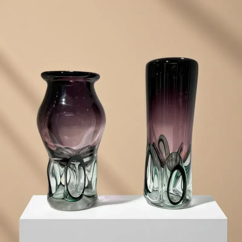 Modern Ceramic Glazed Vase Hollow Design Handmade Flower Pot Creative Home Decor For Living Room Dining Table Office Display