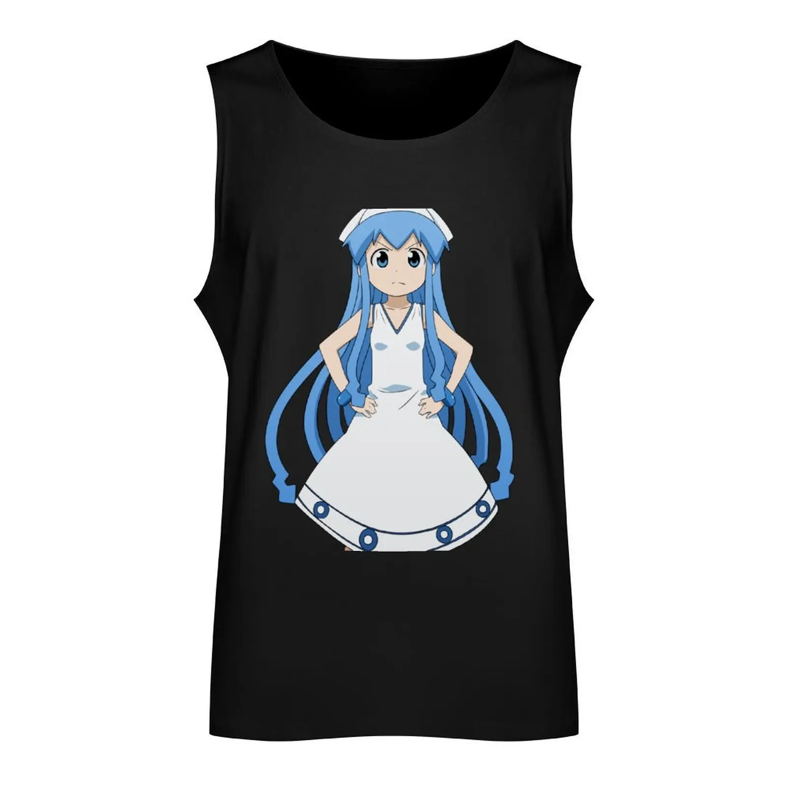 Ika Musume (Squid Girl) Tank Top Men's gym t-shirts men clothes Men's clothing brands Bodybuilding shirt