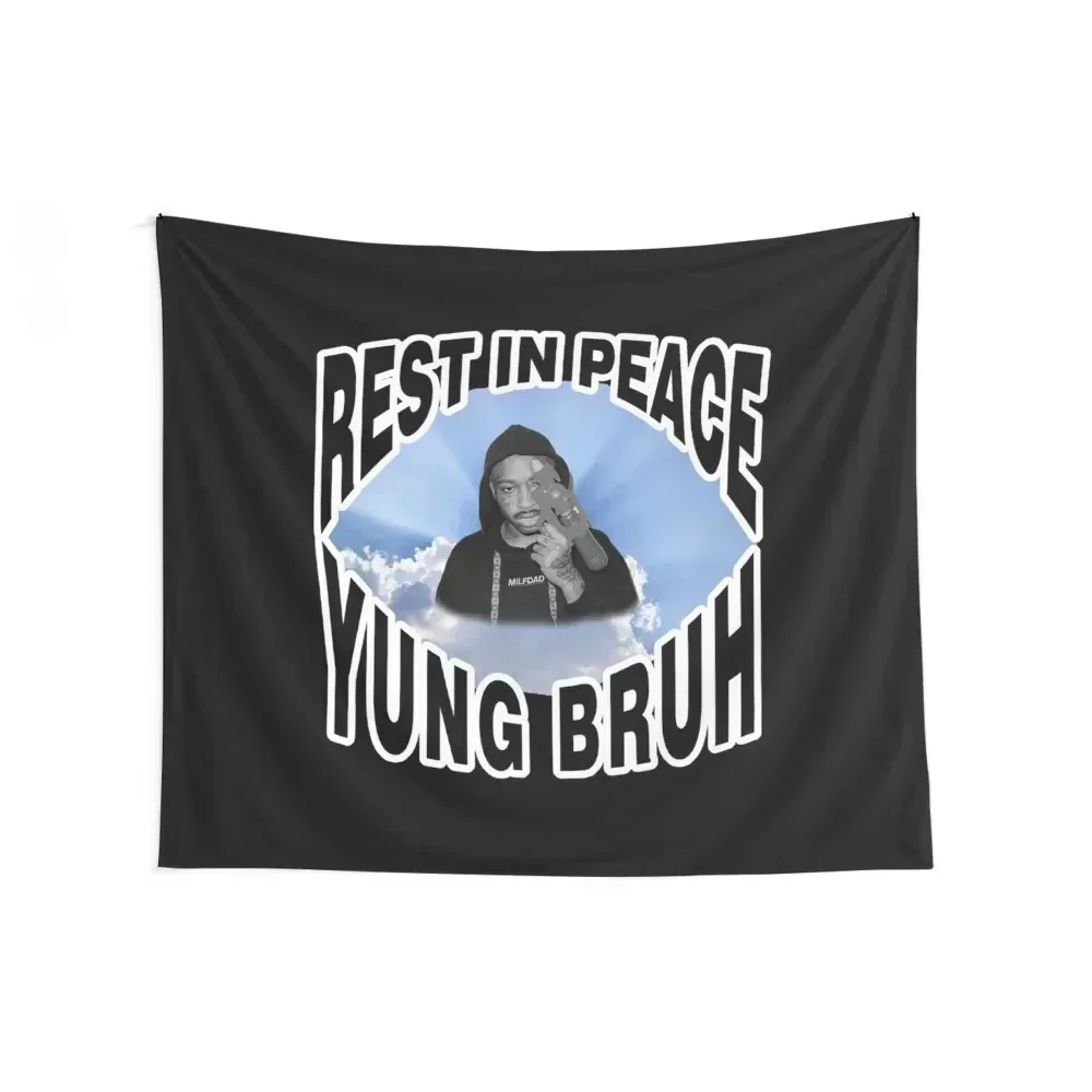 RIP YUNG BRUH Essential . Tapestry Bedroom Decorations Bedroom Decor Room Aesthetic Decor Room Ornaments Tapestry