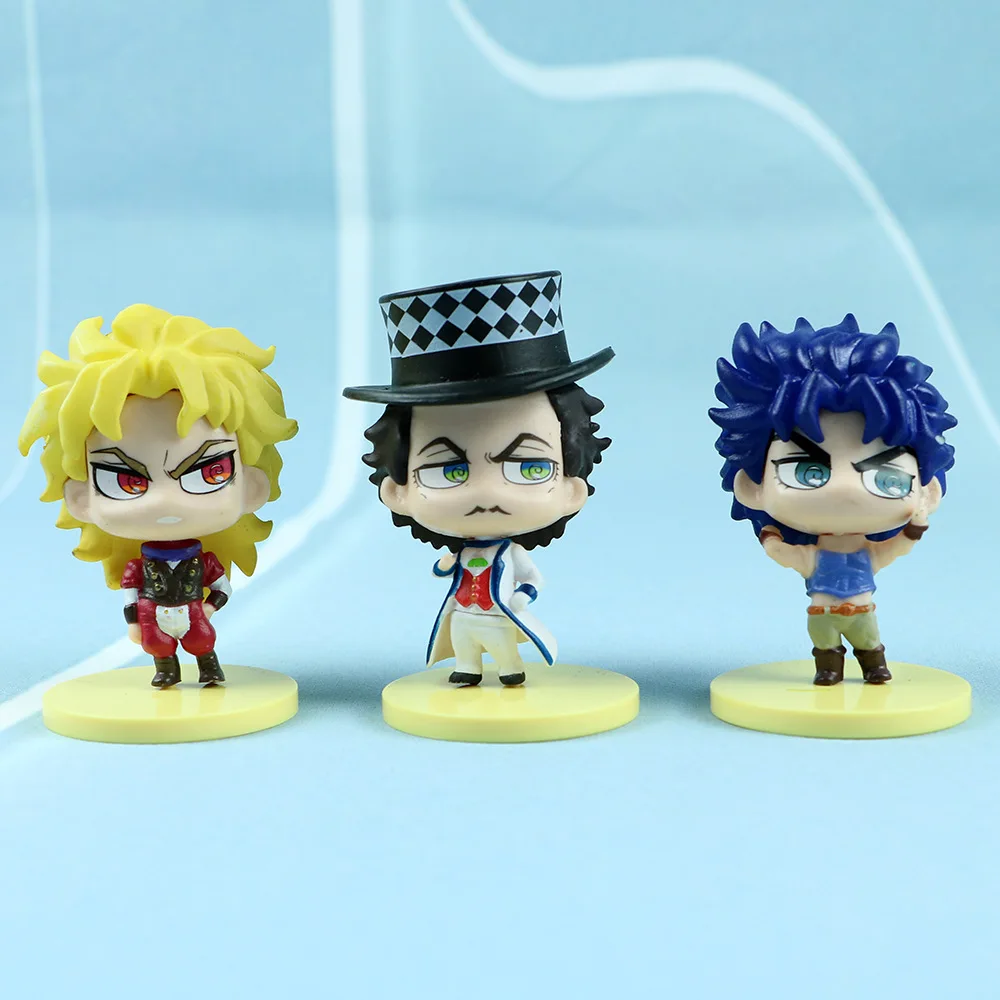 1Pcs Jojo\'s Bizarre Adventure Anime Doll Model Toy Cartoon Figures Q Version Twisted Egg Doll Model Ornaments Pvc Model Toys