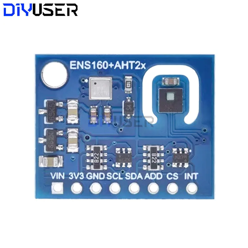مستشعر جودة الهواء عالي الدقة مع كشف درجة الحرارة/الرطوبة CO2/TVOC/الدرجة الحرارة/الرطوبة لاردوينو، شاشة بيئة المنزل الذكي
