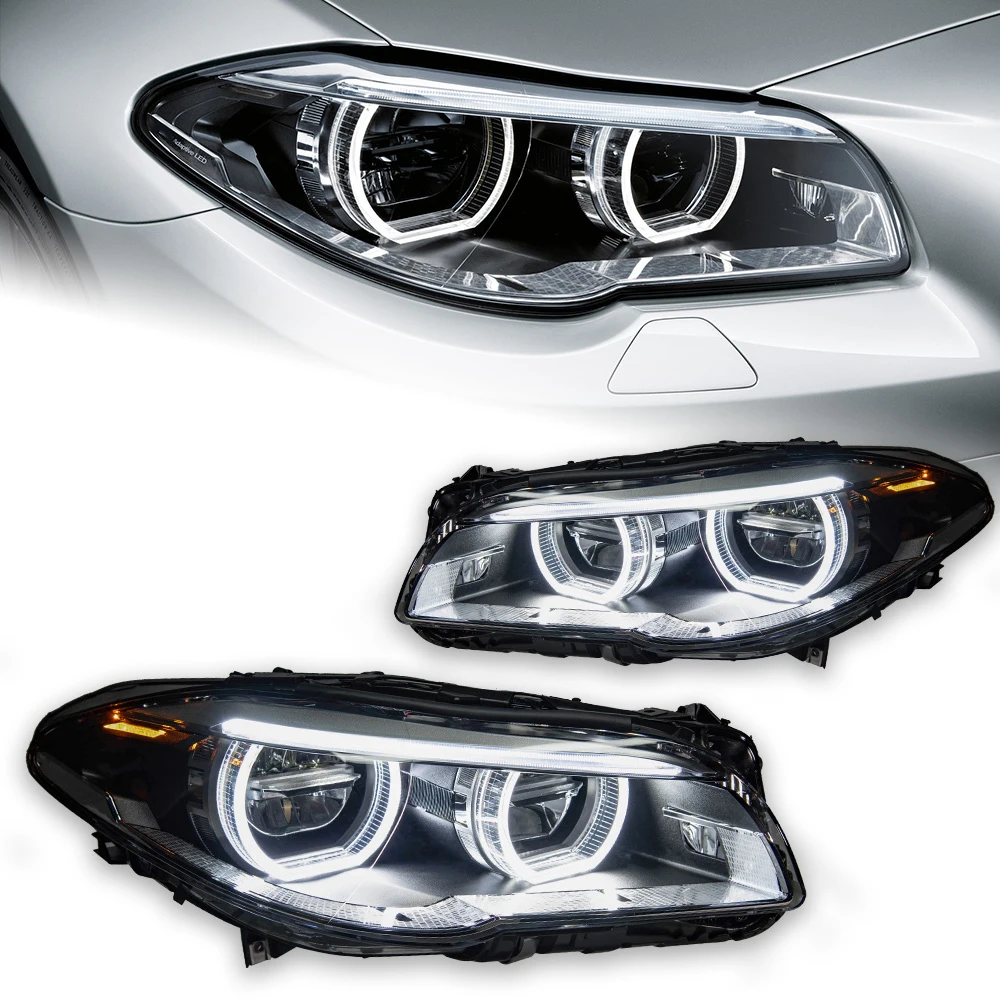 AKD Car Styling Head Lamp For BMW F10 Headlights 2010-2016 520i 525i 530i F18 LED Headlight Projector DRL Automotive Accessories