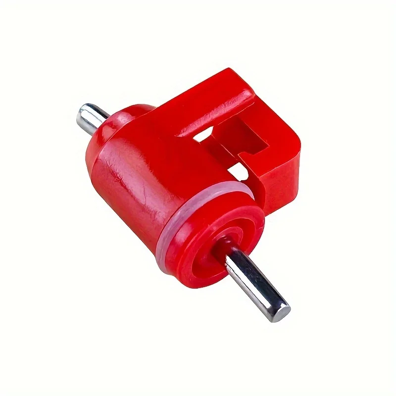 5PCS Cassette steel ball nipple drinking fountain for chickens, red head ball valve drinking nozzle