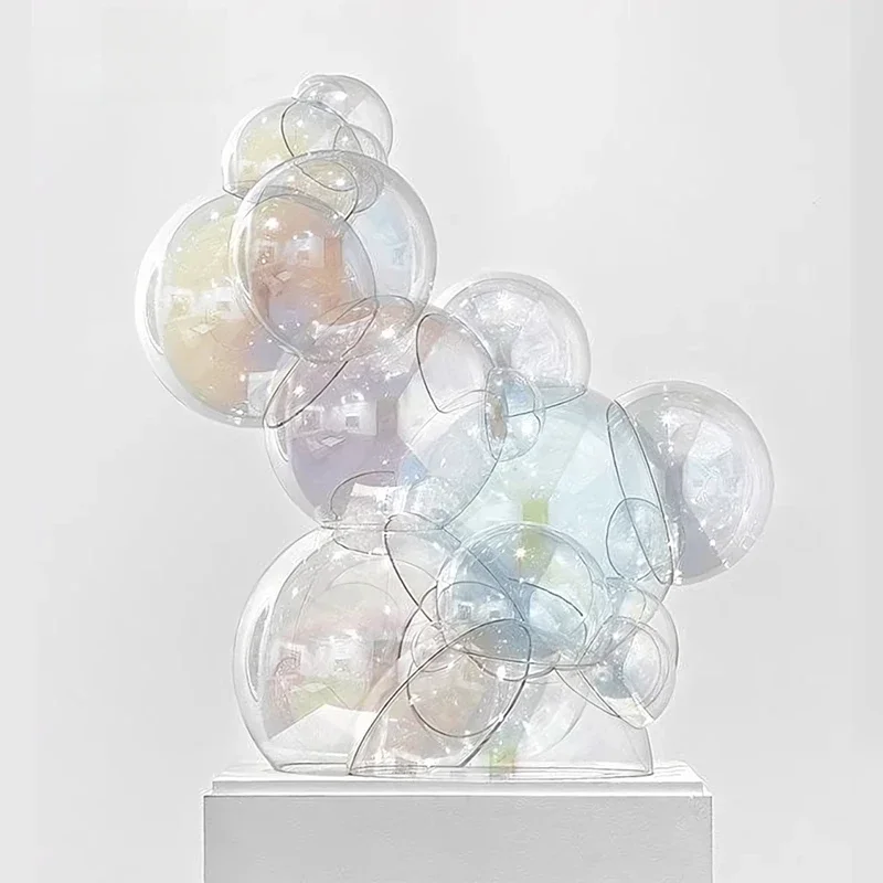 

Acrylic transparent colorful glass art hotel decoration