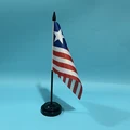 Black plastic pole