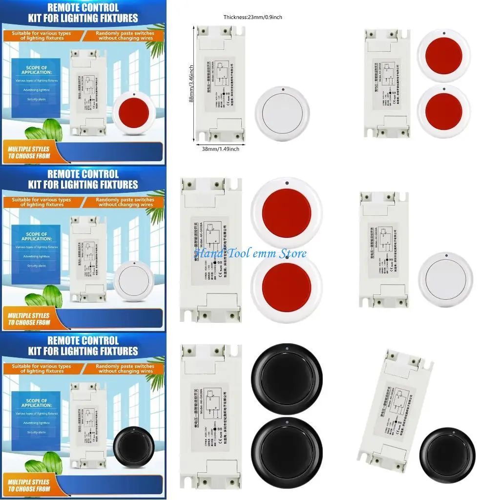 

H37F 433Mhz Wireless Remote Control Switches 1CH Remote Receiver Remote Transmitter