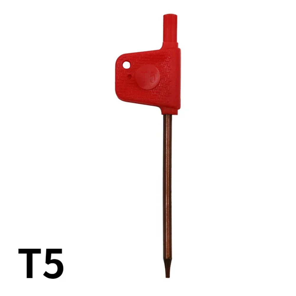 

10pcs 80-88mm Small Torx Screwdriver T Wrench Red Flag Type Spanner Key T5 T6 T7 T8 T9 T15 T20 For Hand Drills Hand Tool