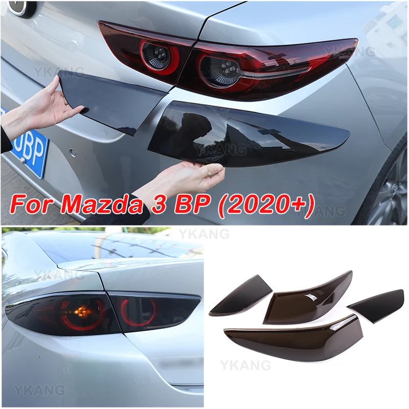 Smoked Tail Light Cover Fits For Mazda 3 BP 2020-2026 Exterior Auto Accessories For Sedan Version