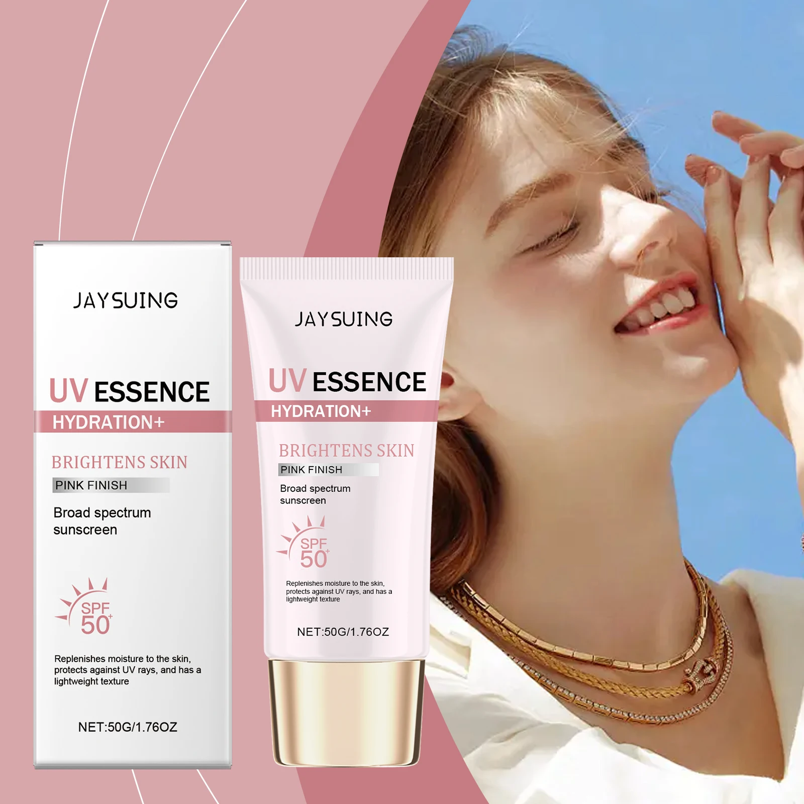 

Body Moisturizing Sunscreen Prevent Sunburn Dual Protection Repair Damaged Skin Strong Antioxidant Properties UV Resistant Cream