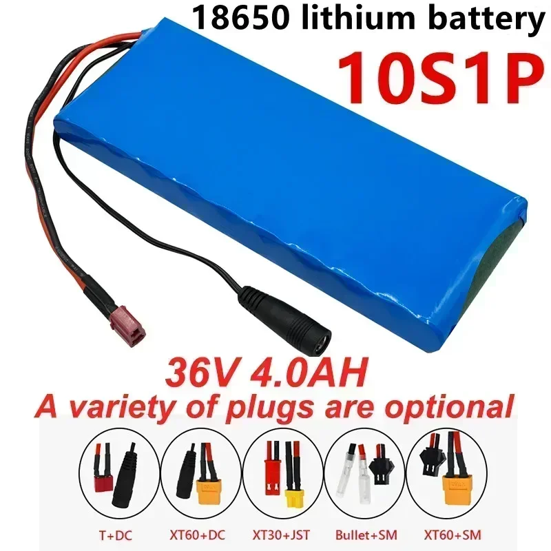 

10S1P 36V 4000mah Battery Pack 4Ah 18650 Lithium Li-ion Rechargeable Batteries Ebike Electric Car Bicycle Scooter 20A BMS 500W