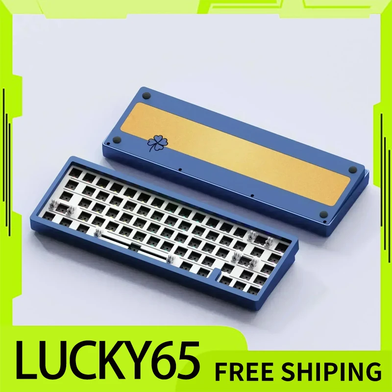 Weikav Lucky65 Mechanical Keyboard Kit 3-Mode Customization Usb/2.4g/Bluetooth Hotswap Gasket Structure Rgb Gaming Keyboard Gift