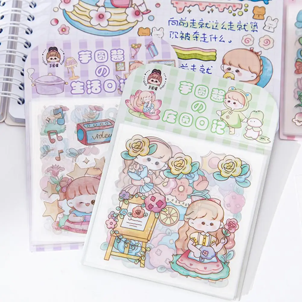 20Pcs Cartoon Sticker pratico diario Notebook Planner Scrapbook Sticker autoadesivo Scrapbook Sticker