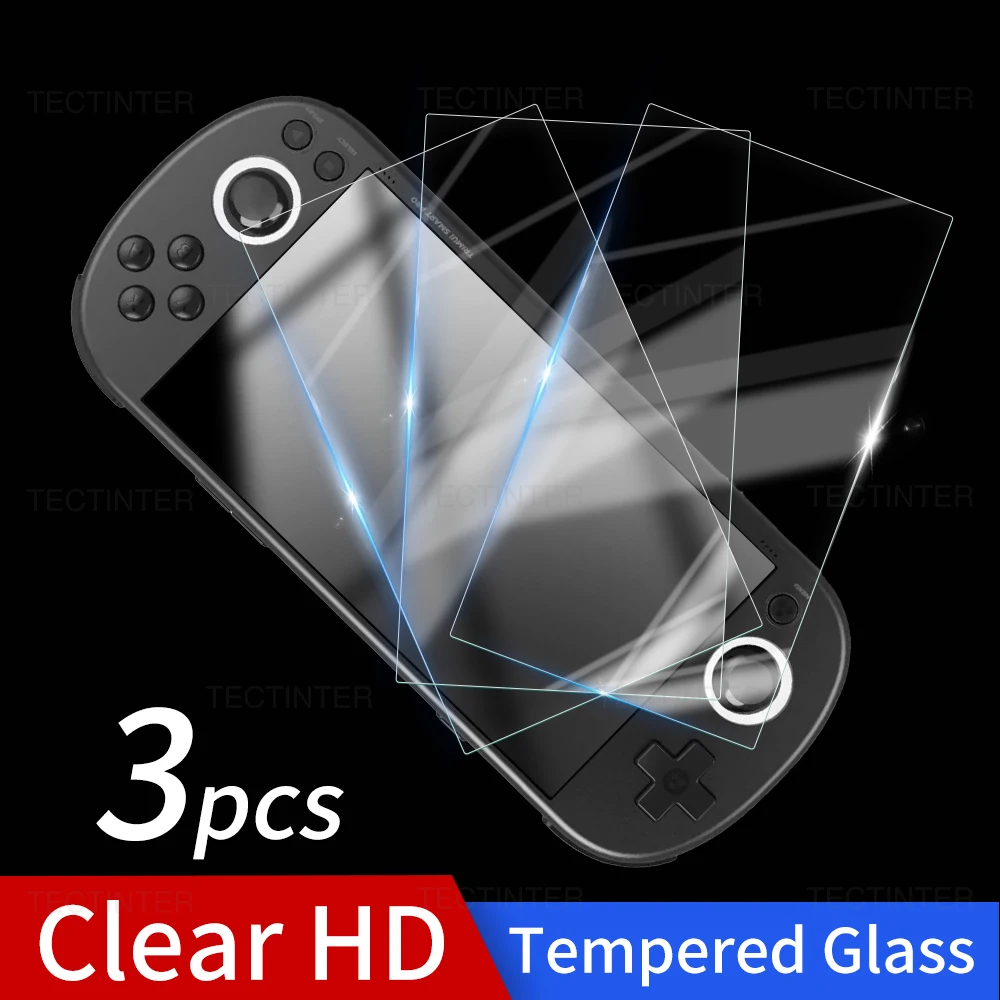 لوحدة التحكم في الألعاب Trimui Smart Pro واقي للشاشة من الزجاج المقسى ملحقات ألعاب زجاجية صلبة مضادة للخدش 9H #1