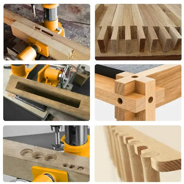 Woodworking tenon machine square hole multifunctional tenon and tenon machine wood boring machine