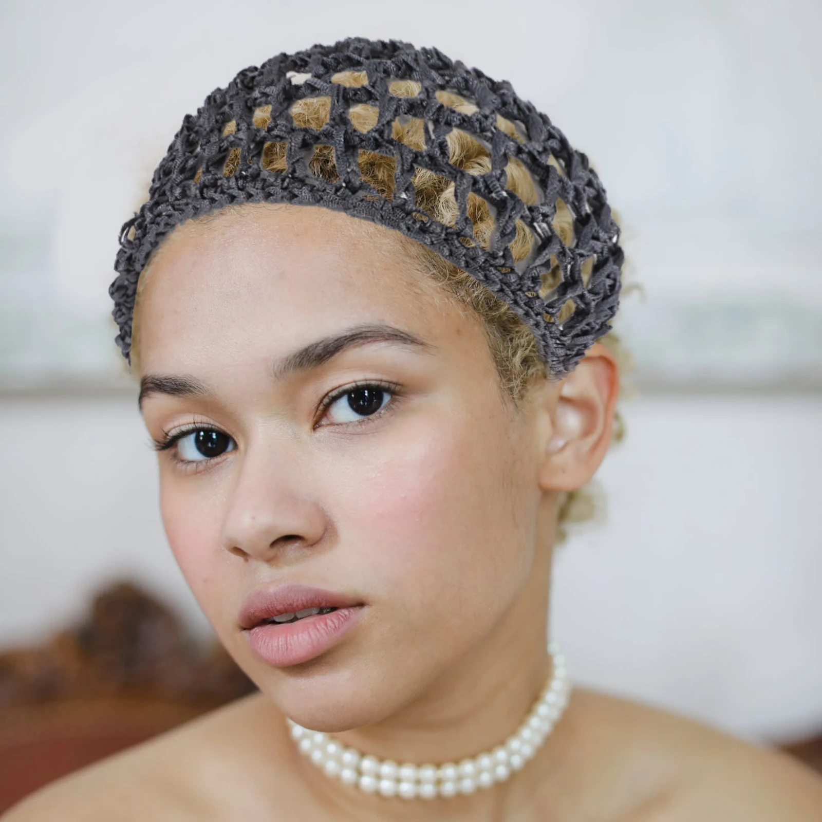 

3pcs Crochet Mesh Hat Women Hair Nets Polyester Headwear Stretchable Caps Braids Curly Summer Comfortable Easy