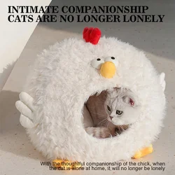 Cama para gatos cerrada y transpirable, suave y lavable a máquina