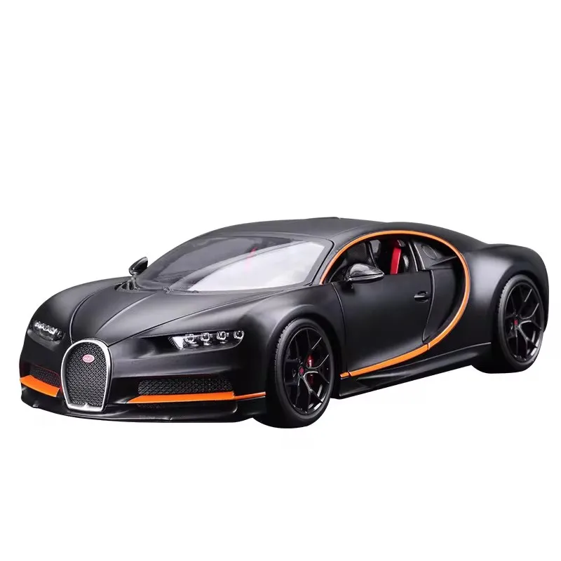 1:18 Bruago Bugatti Divo Chiron Static Simulation Alloy Car Model Professional Enthusiast Ornament Collection Gift Boys Car Toy