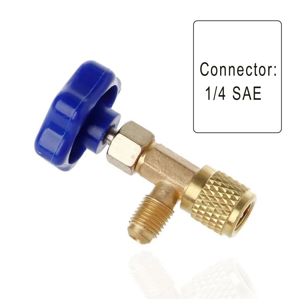 1 Pcs Low Pressure Dispensing Valve Bottle Opener 1/4 SAE Connector Mayitr Refrigerant Bottle Can Tap For R22 R134a R410A Gas