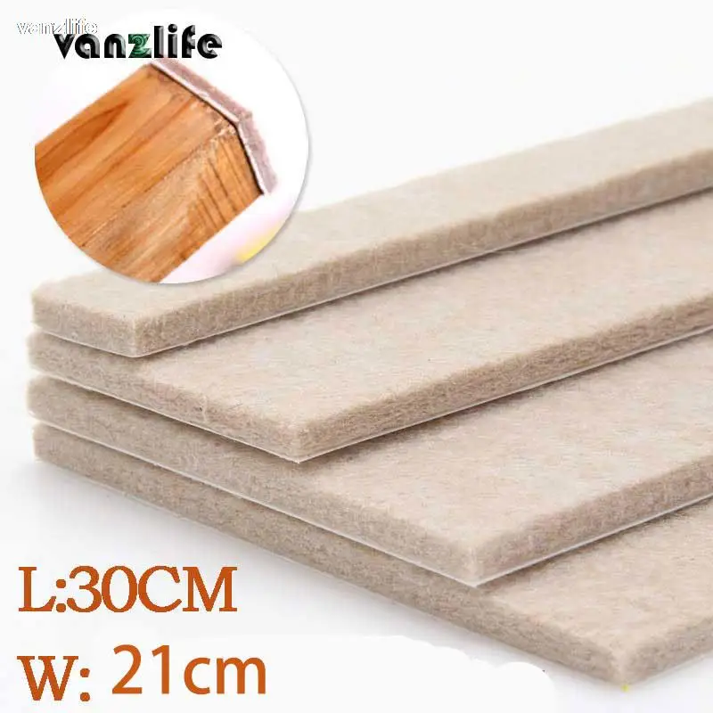 Vanzlife Almohadilla de fieltro de 5 mm de espesor, alfombrilla para muebles de lujo, suelos, almohadillas de protección para muebles, otomanos, una pieza