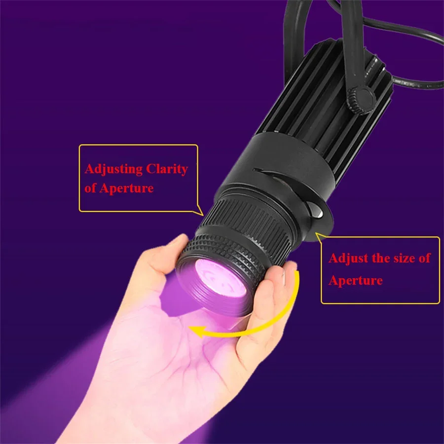 5W 10W 20W 30W RGB Zoomable LED Track Light Adjustable Focusing RGB Ceiling Lamp Picture Stage Theater Rail Spotlight