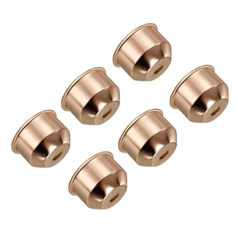 6Packs E27 Lamp Socket Cup Lamp Bases Holder Covers Sleeves Decorative Lighting Accessories for Chandelier Wall Ceiling Light