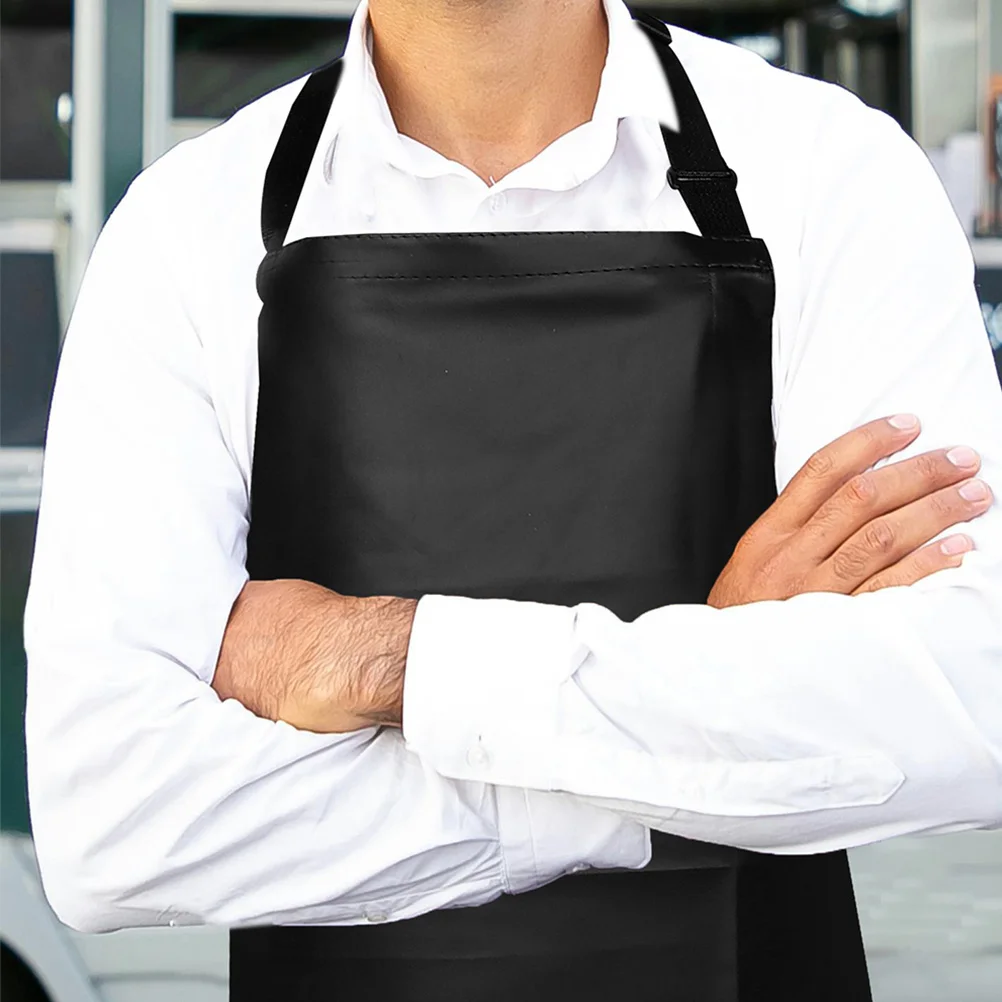 

Anti-Oil Pu Cooking Apron For Kitchen Home Use Waterproof Reusable Household Apron Kitchen Essentials