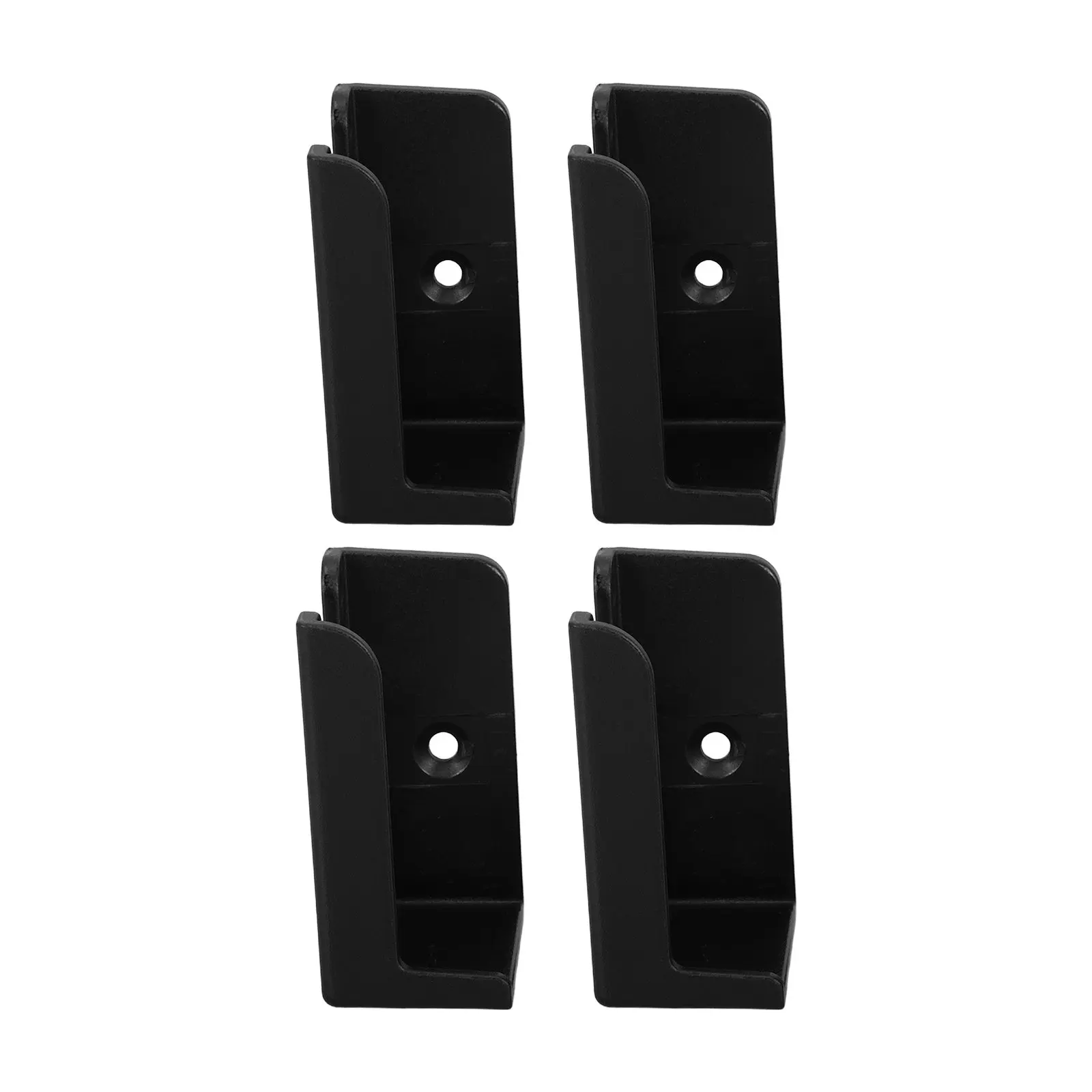 4Pcs Wall Mounted Bathroom Scale Holder Black Space Saving Organizer Adhesive Screw Mount Digital Scale Bracket Power Strip