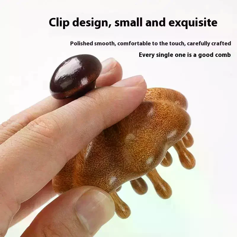 Sandalwood Wide Tooth Hair Comb Wooden Scalp Massager Relax Head Massage Detangler Comb Scalp Massager Combs For Women