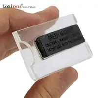 10 Uds. Imán de tarjeta acrílica con nombre de empleado, sujetadores magnéticos de seguridad, Clip de identificación, portaetiquetas, insignia