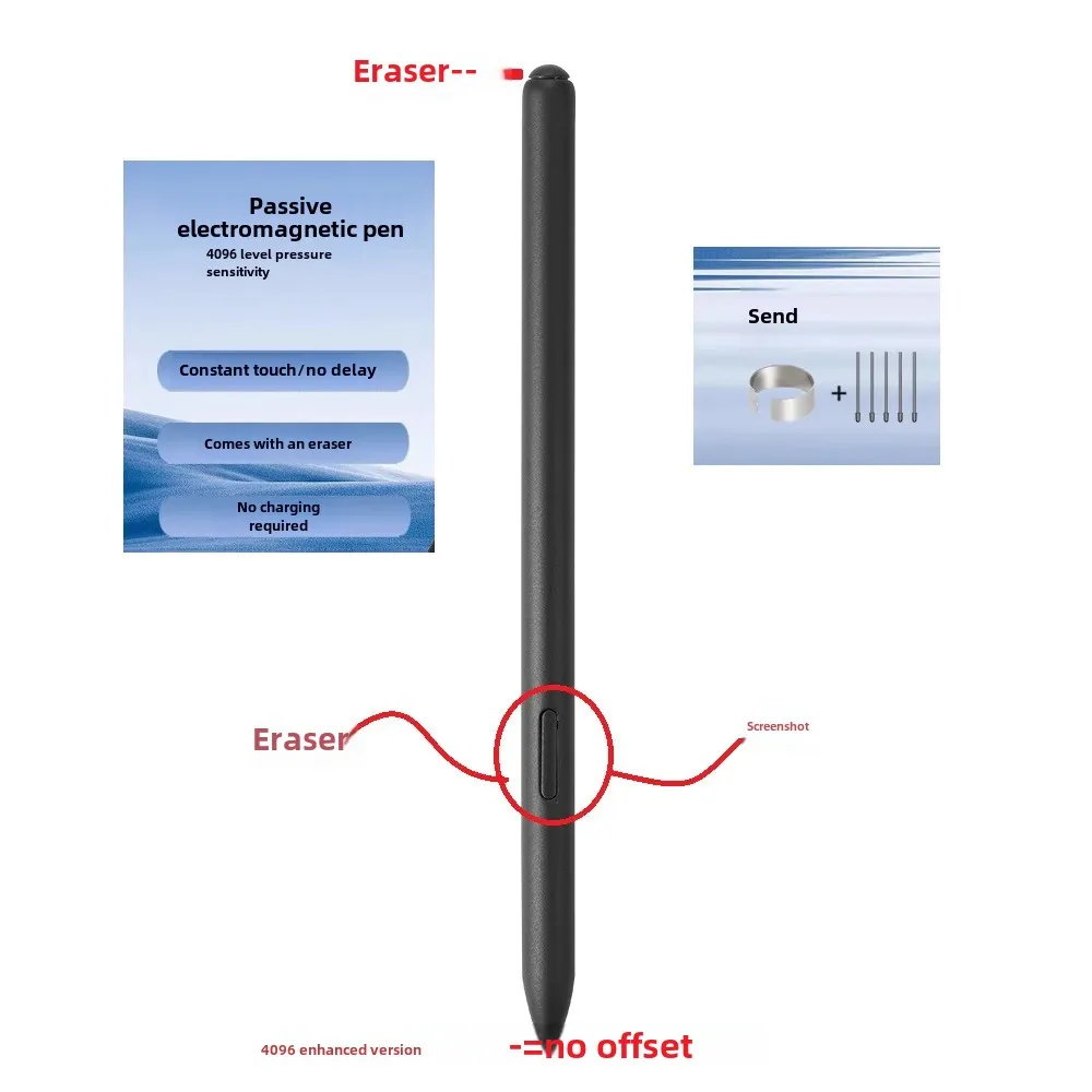 Compatible With BOOX Nova Pro Note Pro Pen2 Electromagnetic Pen 4096 Pressure Sensation Ships Parts And Accessories