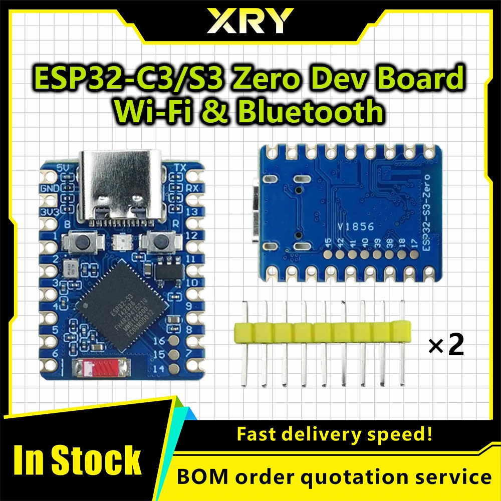 ESP32-C3-Zero ESP32-S3-Zero Mini Development Board WiFi Bluetooth Ultra-small Size ESP32 C3 S3 ESP 32
