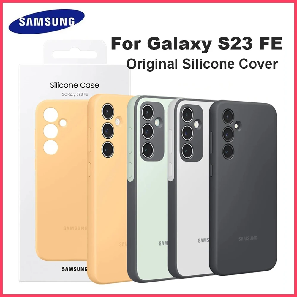 Original For SAMSUNG Galaxy S23FE Official Silicone Case for Galaxy S23 FE Soft Silicone Cover  EF-PS711