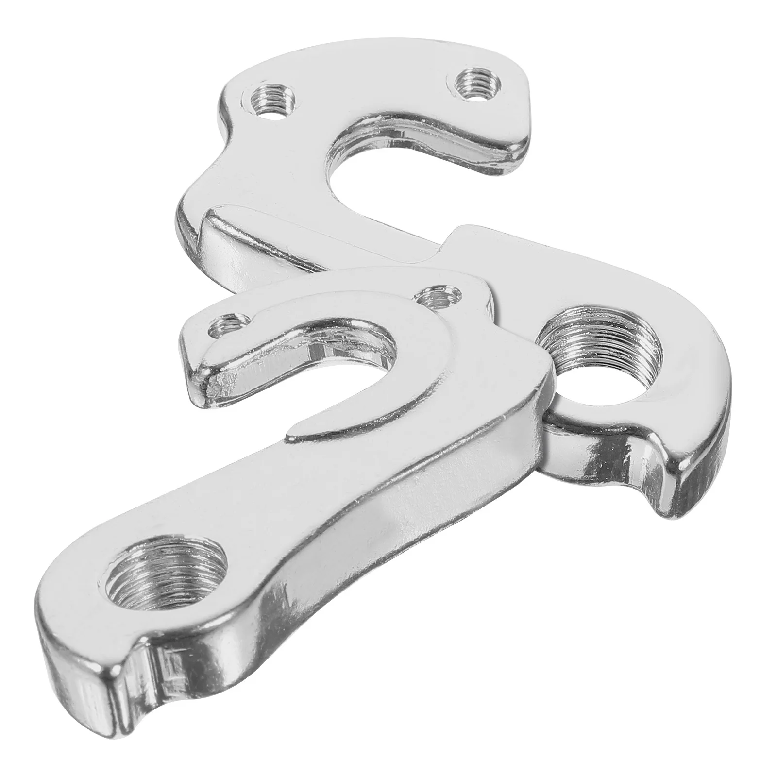 2 pcs Alloy Rear Derailleur Hanger Bike Frame Tail Hook Adapter Converter Durable Replacement Easy Install Protect Frame