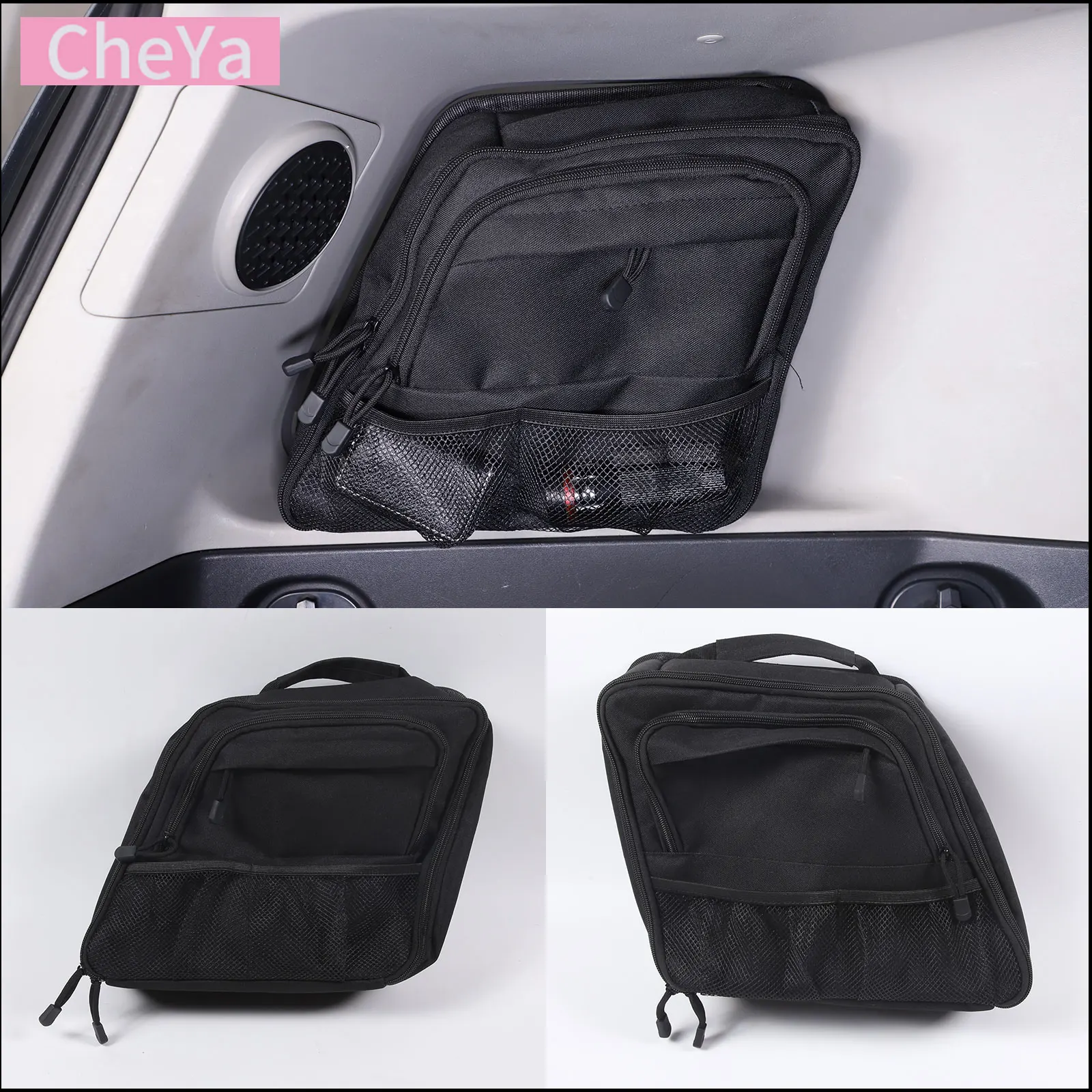 

Rear Window Multi-function Storage Bag for Toyota FJ Cruiser 2007 - 2021 Car Trunk Oxford Cloth Adsorption Bag Accessories