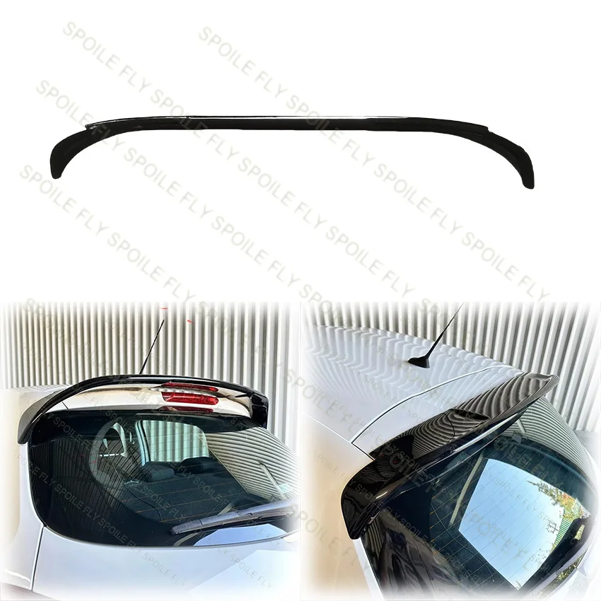 

New Design 2012 To 2019 For Peugeot 208 MK1 Car Rear Roof Spoiler Wing Cover Body Kit By High Quality ABS Gloss Black