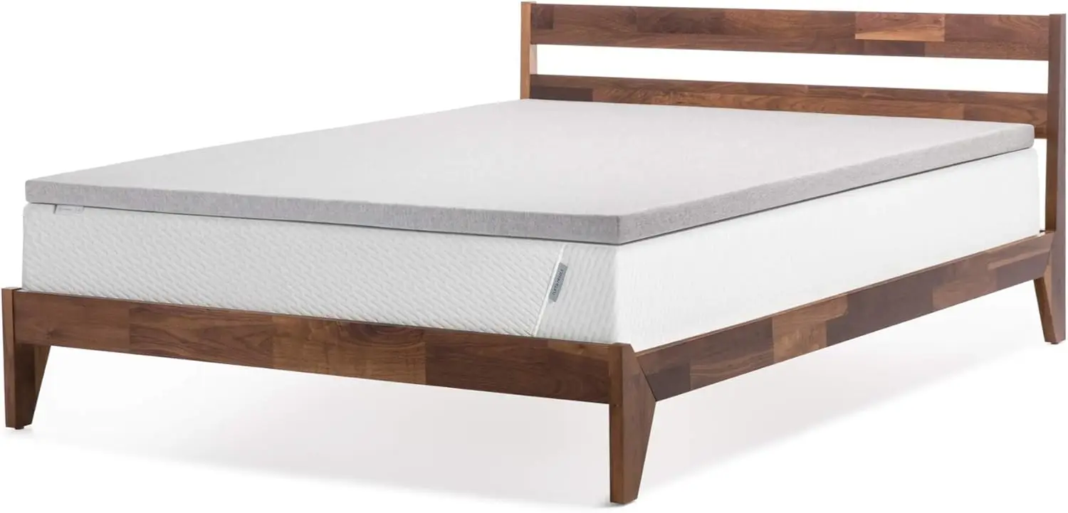 

Queen Size Mattress Topper, 2 Inch Breathable Adaptive Foam with Luxe Gray Cover, CertiPUR-US & Greenguard Gold Certified