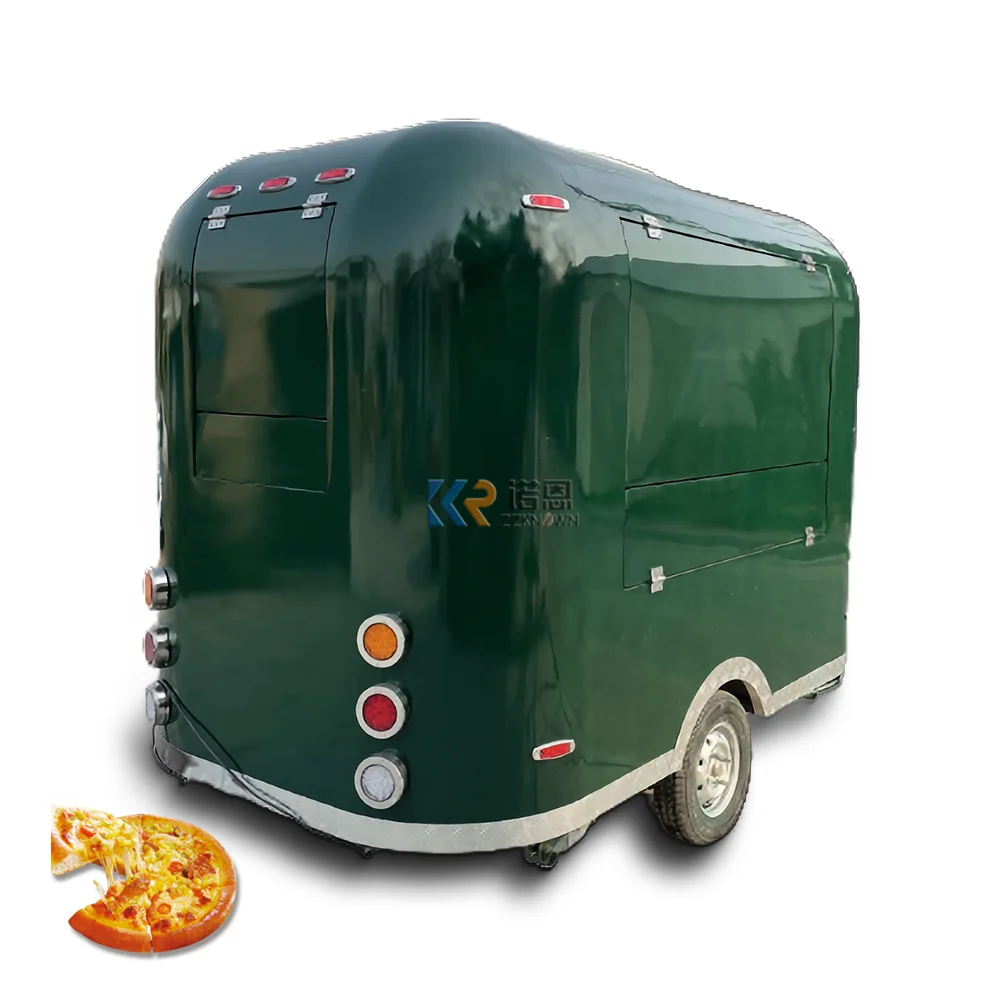 Coconut Kiosk Hot Selling Fiberglass Material Food Trucks Mobile Food Trailer Airstream Mobile Kitchen Fast Food Truck