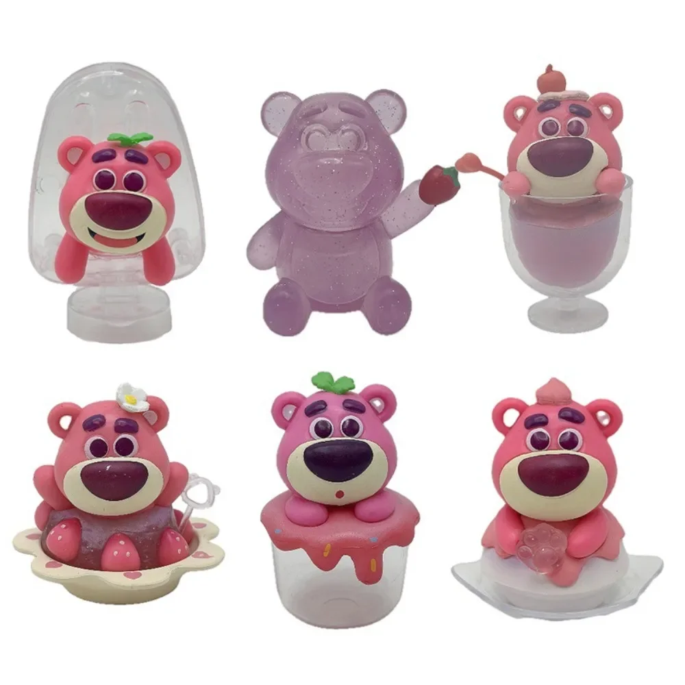 Disney Schattige Cartoon Anime Zomer Lotso Een Set Zes Stijlen Garage Kit Poppen Taart Decoratie Ornament Speelgoed Verjaardag Festival Geschenken