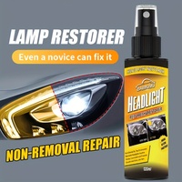 Universal Car Headlight Restoration Kit, 4.06 oz Headlamp Refurbishment Spray for Projector Lens Repair, No Disassembly Required