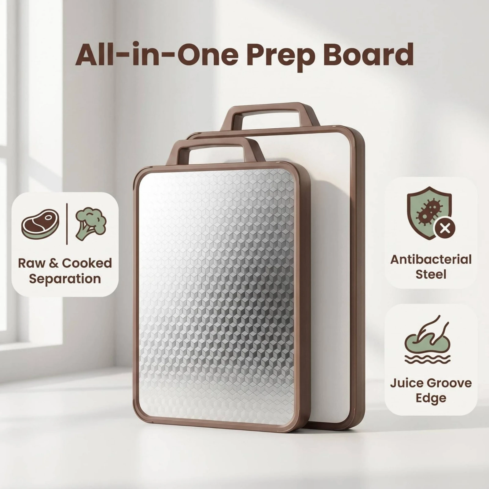 Double-Sided Cutting Board Sta - огляд і ціна Home Cooking Usa
