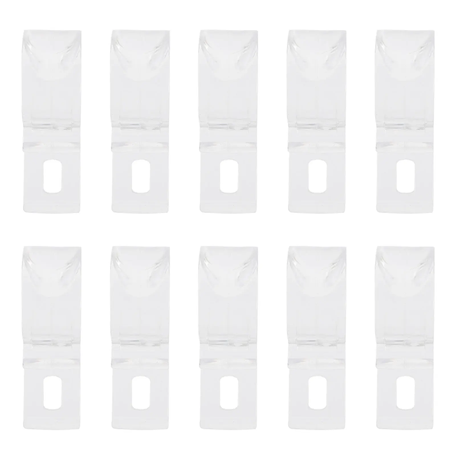 

10pcs Curtain Hooks Clear Clips Roller Blinds Decorative Drapery Vertical Repair Kit Cord Safety POM Thickened