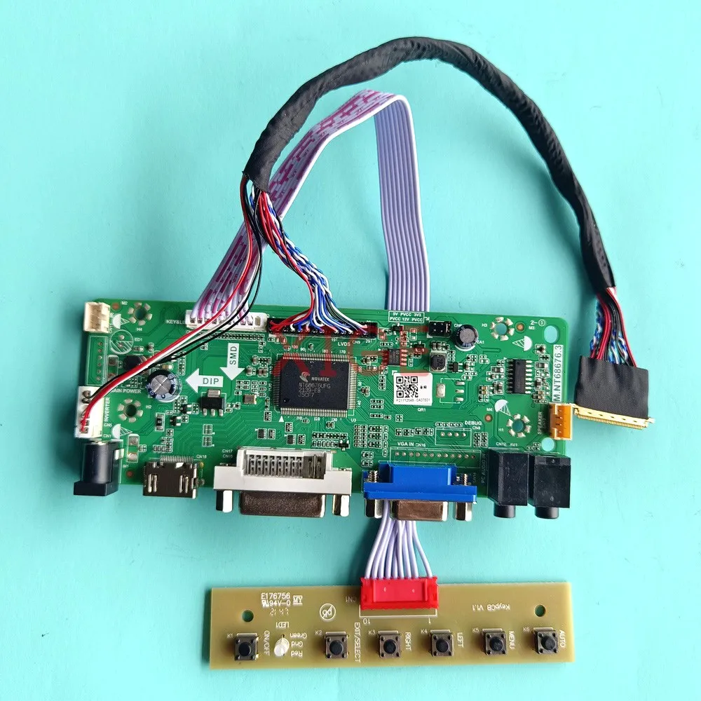 

Driver Controller Board For LTN156KT02-101/301/302/C01 Kit DIY VGA DVI HDMI-Compatible 40-Pin LVDS 15.6" 1600x900 Laptop Screen
