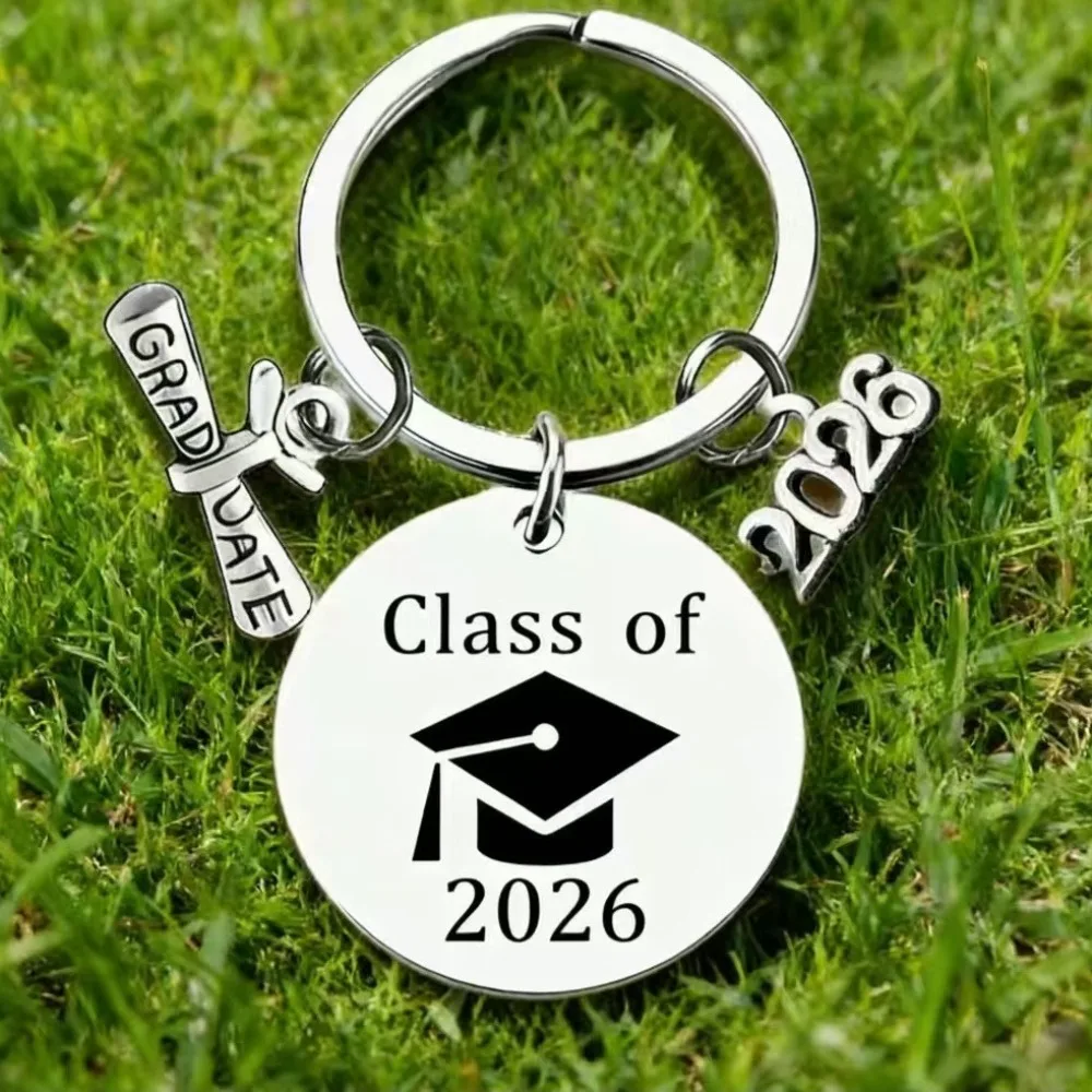 10/20/40 Sets 2026 Grad Keychain Set W/ Thank You Cards & Bags, Motivational Grad Gift for HS College Master Nurse Party