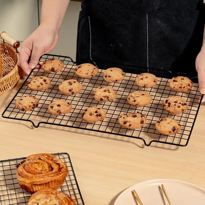 Edelstahl Brot Keks Kuchen Kühlung Rack Tropf Trockenen Rack Kühlung Gitter Backform Haushalt Backen Werkzeuge Küche Zubehör