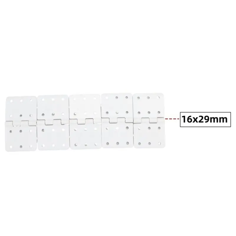 B05C-Import 50Pcs Nylon Plane Hinge For RC Airplanes B