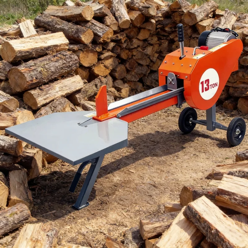 

Customized Hydraulic Wood Splitter, Portable Electric Vertical Firewood Processor, Multi-functional Log Splitter